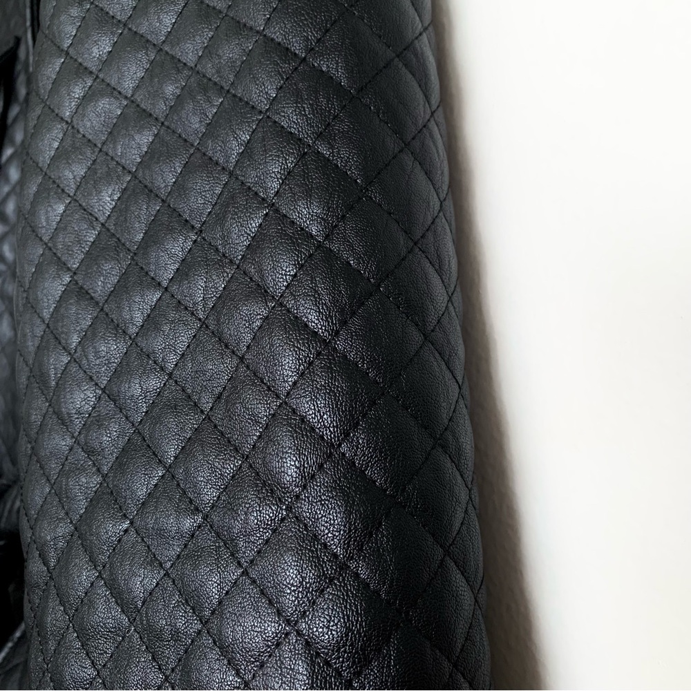 MISSGUIDED Black Faux Leather Coat - Picture 5 of 8